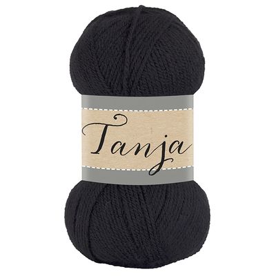 Falkgarn Tanja, 100 gr - 220 Svart