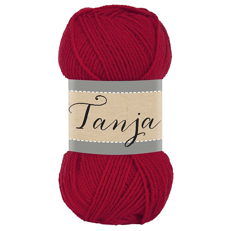 Falkgarn Tanja, 100 gr - 351 Röd