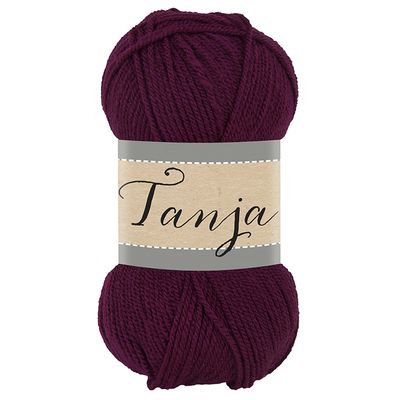 Falkgarn Tanja, 100 gr - 360 Vinröd
