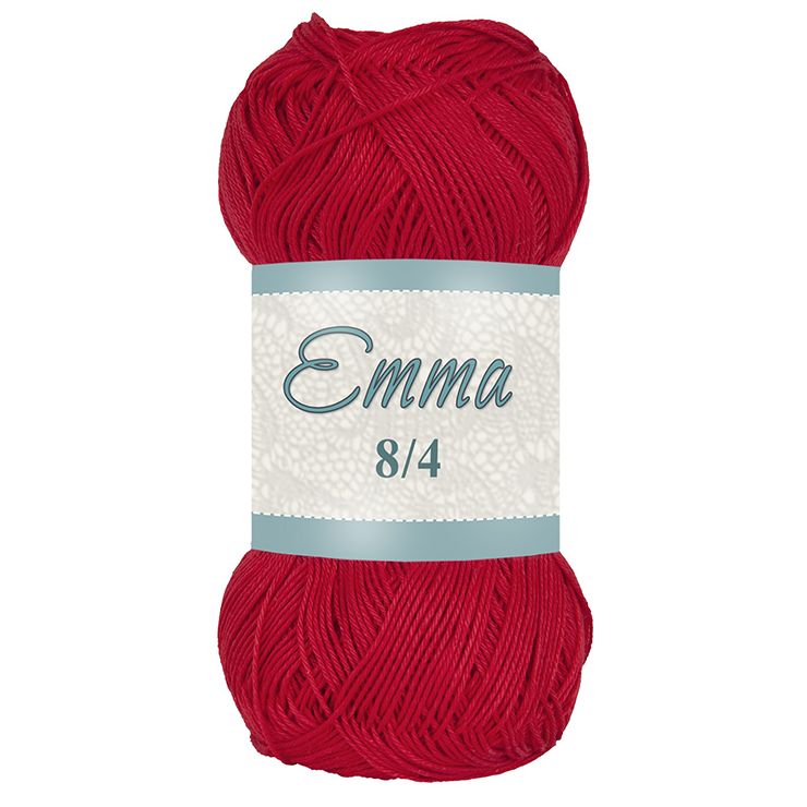 Falkgarn Emma 8/4 merc., 100 gr - 858 Röd