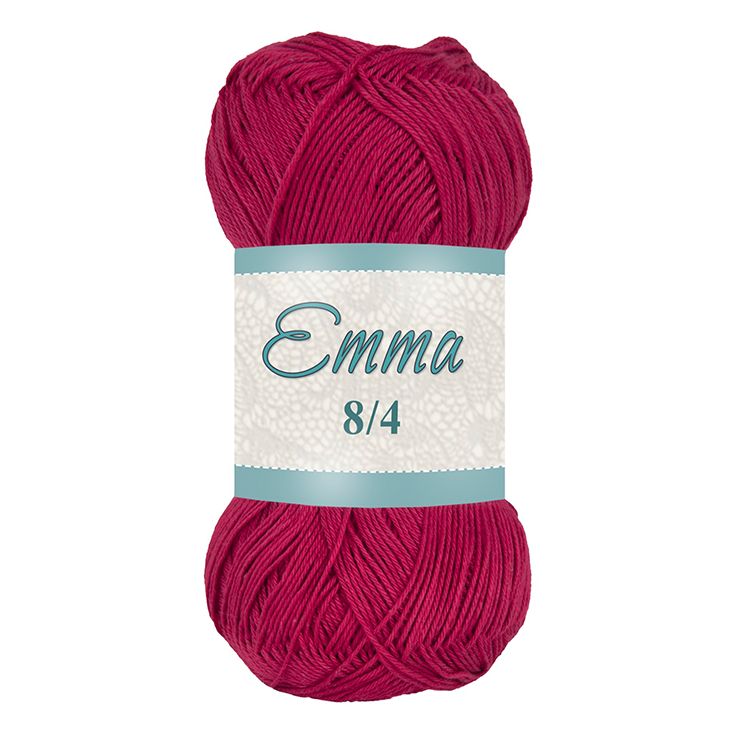 Falkgarn Emma 8/4 merc., 100 gr - 866 Vinröd