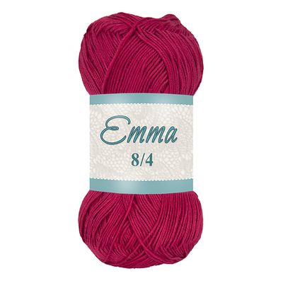 Falkgarn Emma 8/4 merc., 100 gr - 866 Vinröd
