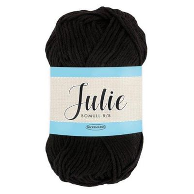 Falkgarn Julie 8/8, 50 gr - 13 Svart