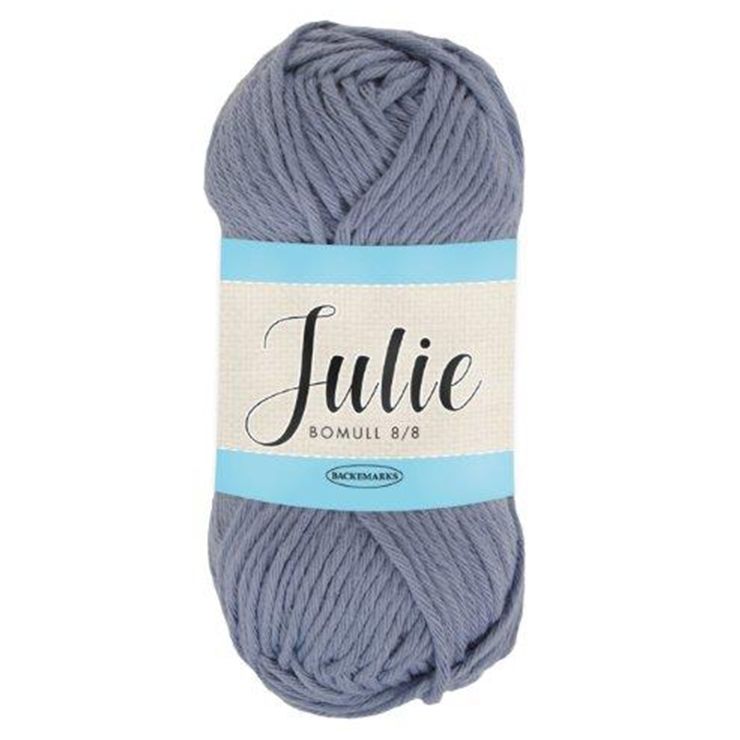 Falkgarn Julie 8/8, 50 gr - 14 Gråblå