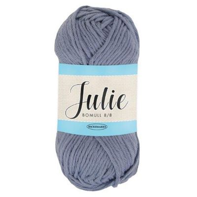 Falkgarn Julie 8/8, 50 gr - 14 Gråblå