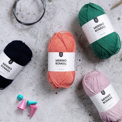 🧶 Järbo Merino Bomull – Mjukt, mångsidigt garn