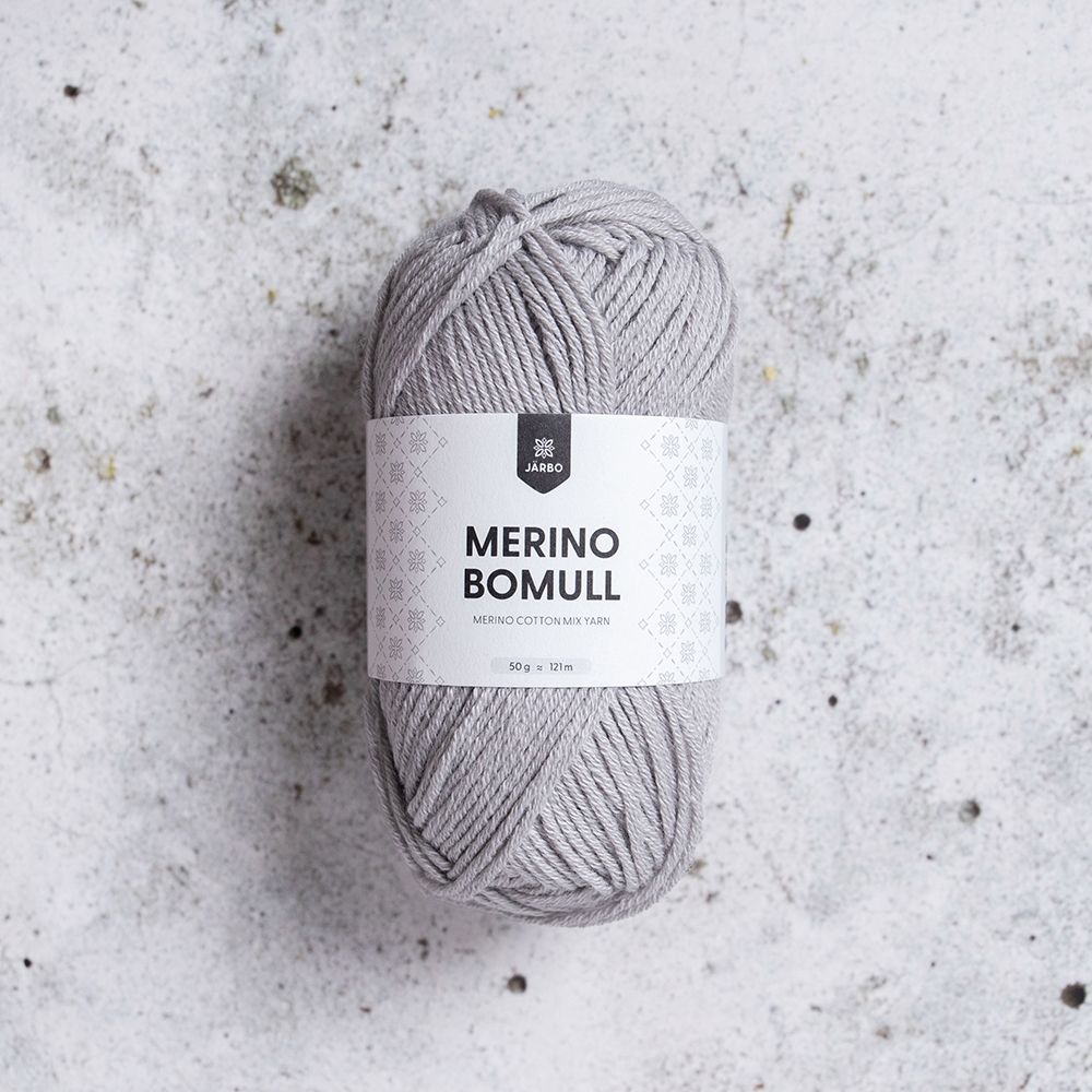 Järbo Merino Bomull, 50 gr, - 34001 - Harbour mist