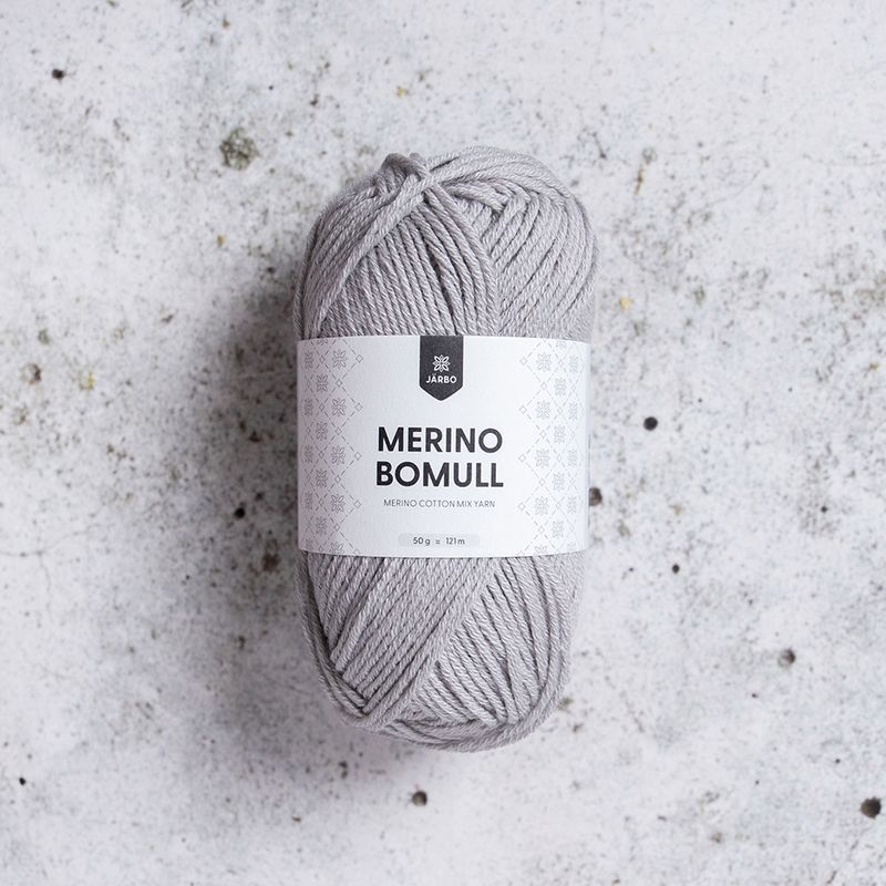 Järbo Merino Bomull, 50 gr, - 34001 - Harbour mist