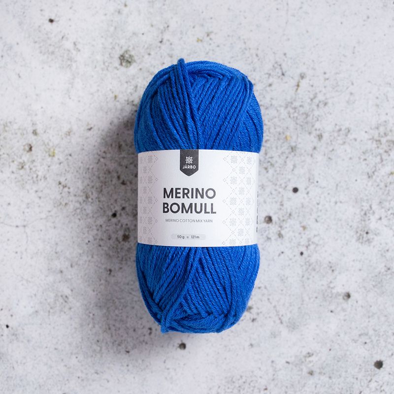Järbo Merino Bomull, 50 gr, - 34010 - Victoria blue