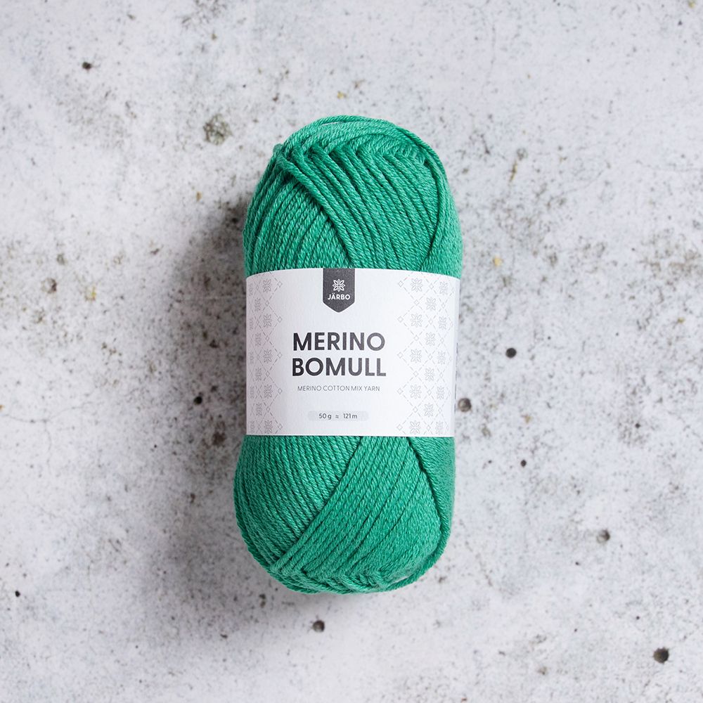 Järbo Merino Bomull, 50 gr, - 34013 - Pine green