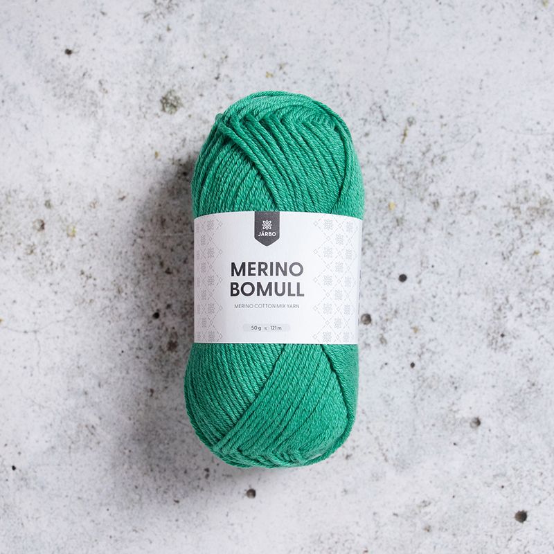Järbo Merino Bomull, 50 gr, - 34013 - Pine green