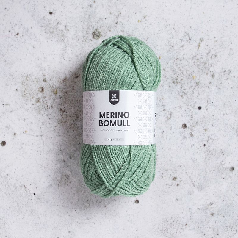 Järbo Merino Bomull, 50 gr, - 34015 - Basil