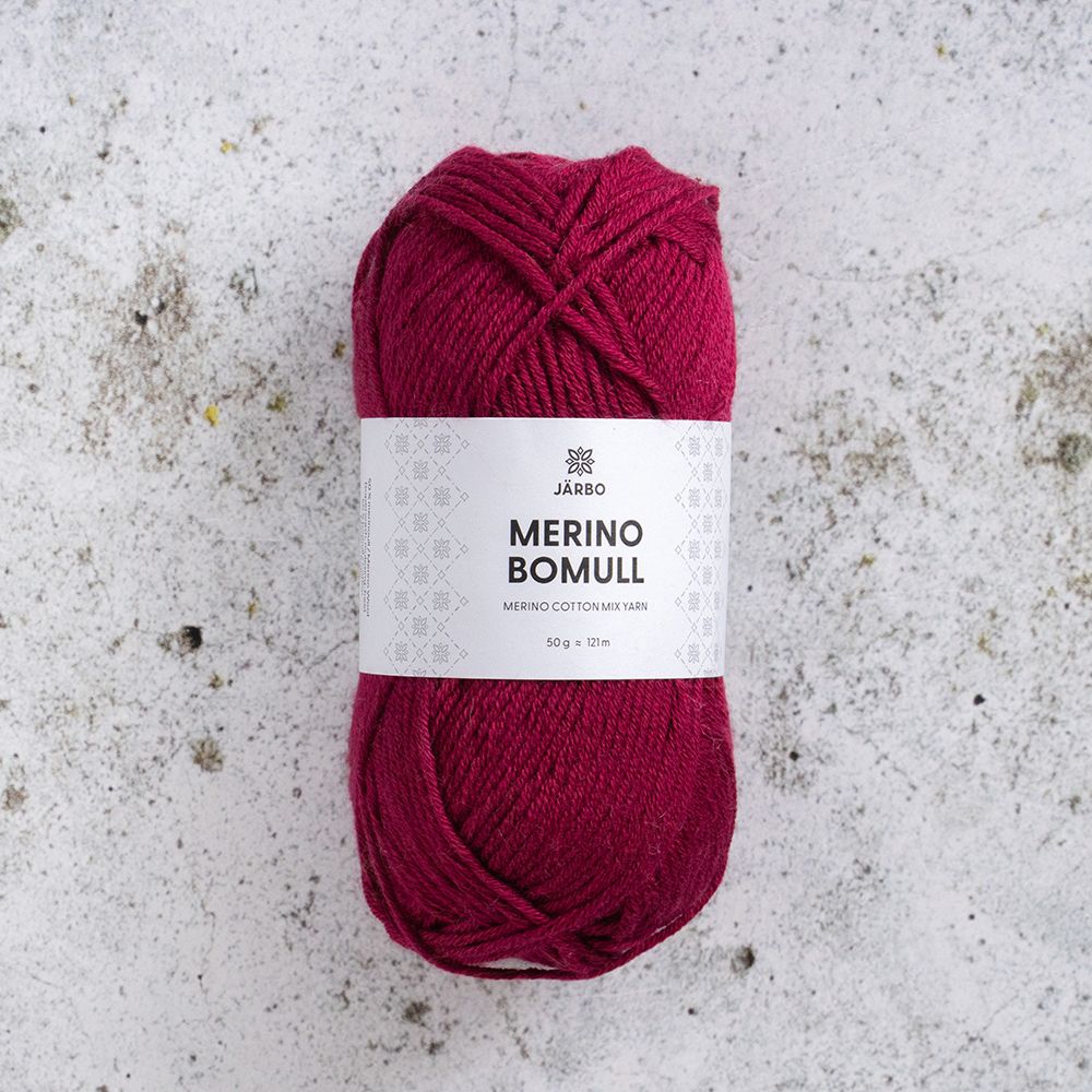 Järbo Merino Bomull, 50 gr, - 34021 - Rouge one