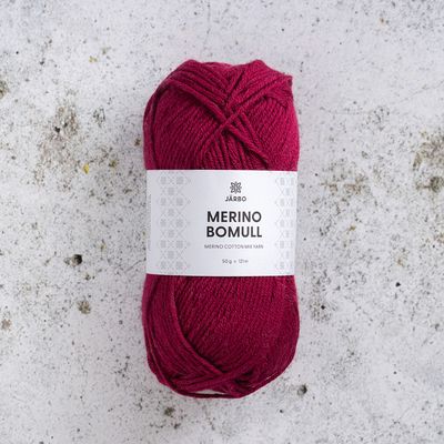 Järbo Merino Bomull, 50 gr, - 34021 - Rouge one