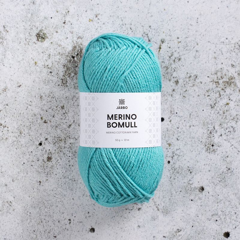 Järbo Merino Bomull, 50 gr, - 34020 - Teal we meet again
