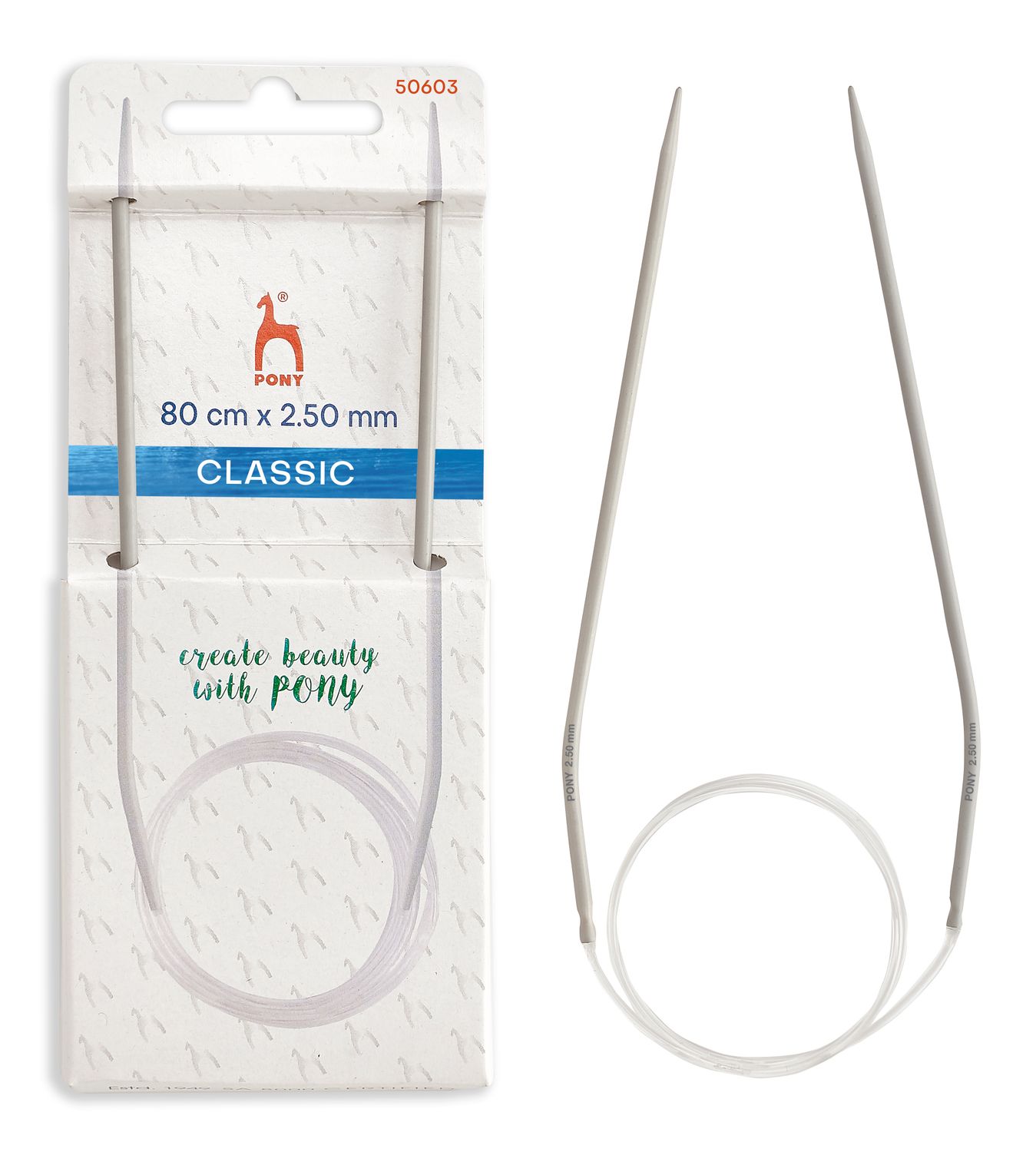 Pony Classic Rundsticka - 80 cm - 2,5 mm