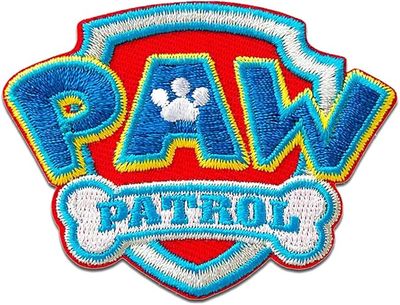 Tygmärke - Paw Patrol Logo – Stryk eller sy fast
