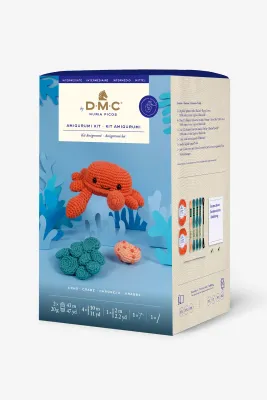 🦀 DMC Amigurumi-kit – Krabba