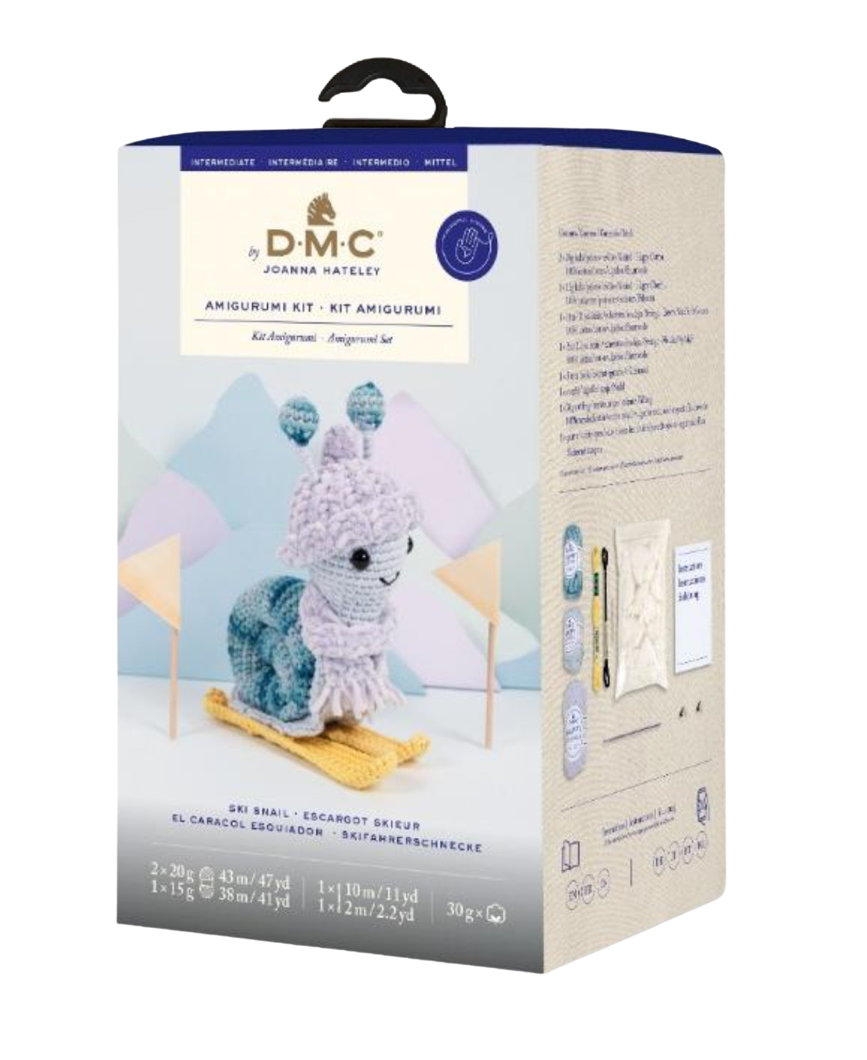 🐌⛷️ DMC Amigurumi-kit – Skidåkande Snigel (Ski Snail)