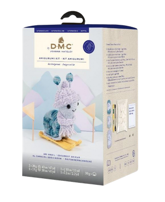 🐌⛷️ DMC Amigurumi-kit – Skidåkande Snigel (Ski Snail)