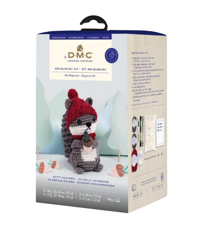 🐿️ DMC Amigurumi-kit – Ekorre (Nutty Squirrel)