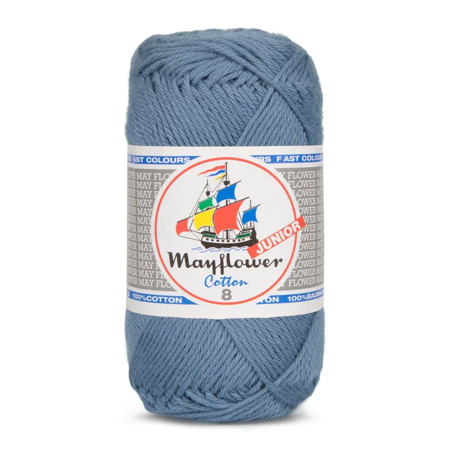 Mayflower Cotton Junior 8/4 - 1421 - jeansblå