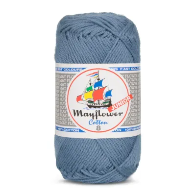 Mayflower Cotton Junior 8/4 - 1421 - jeansblå