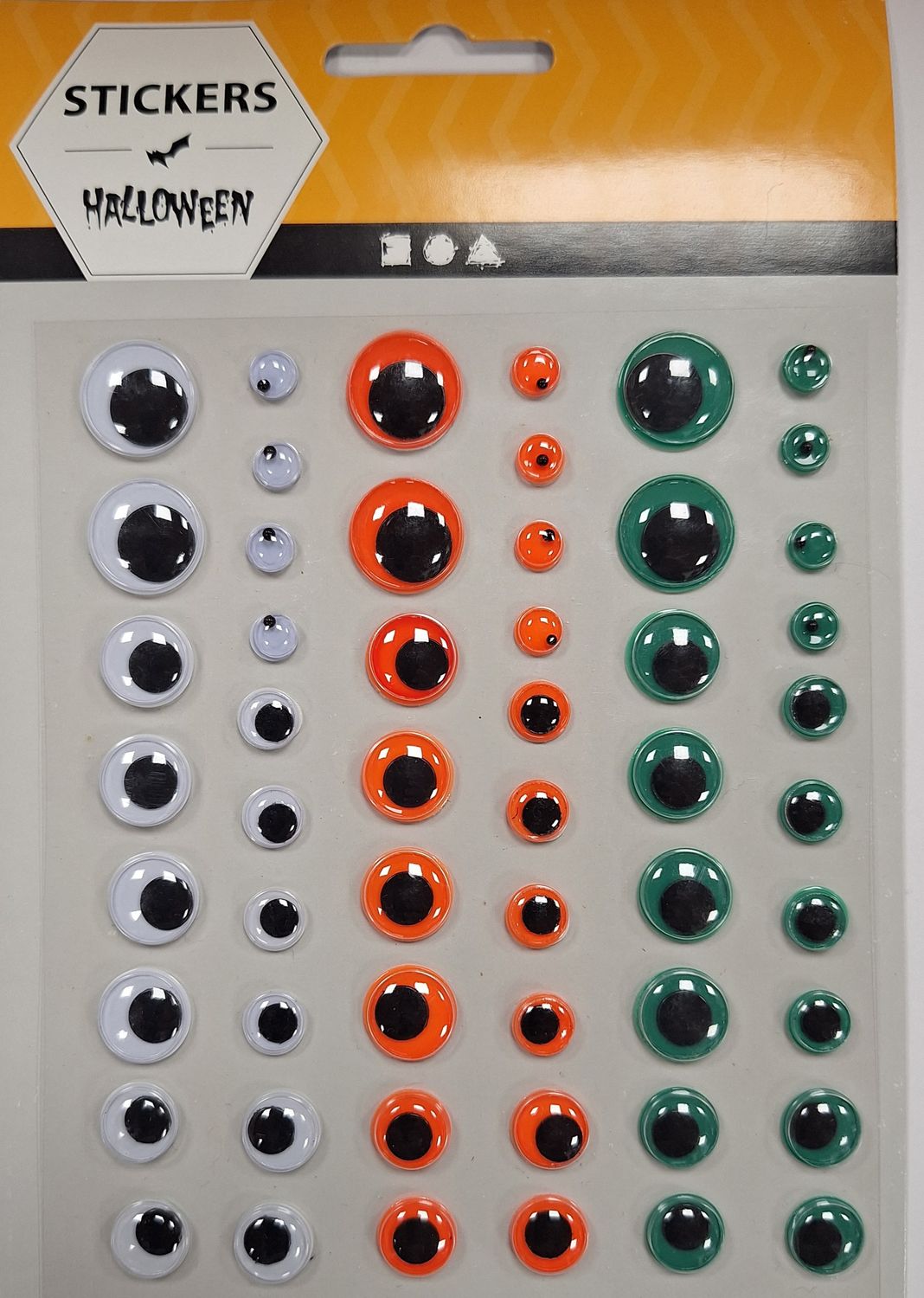 👀 Stickers Halloween Googly Eyes – ca 50 st