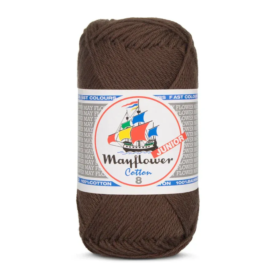 Mayflower Cotton Junior 8/4 - 1436 - mörkbrun