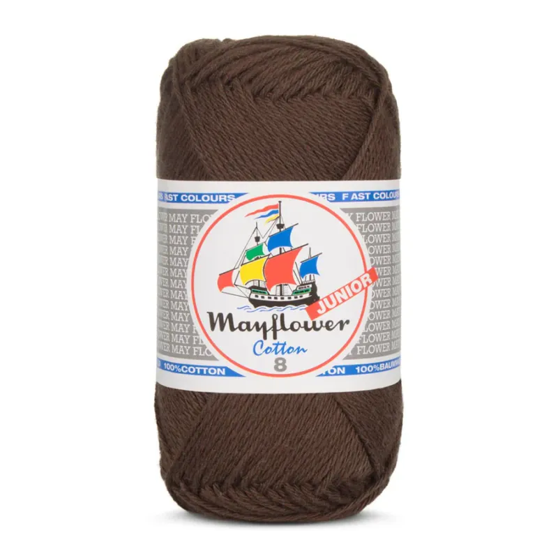 Mayflower Cotton Junior 8/4 - 1436 - mörkbrun