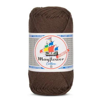 Mayflower Cotton Junior 8/4 - 1436 - mörkbrun