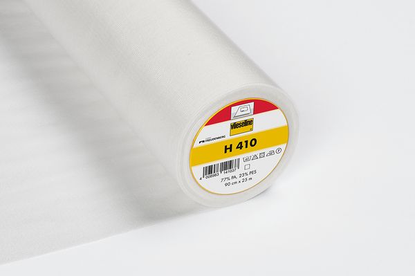 🧵 Vlieseline H 410/316 vit – stabilt strykbart mellanlägg med längsgående trådförstärkning