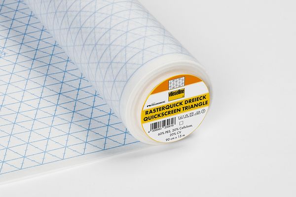 🧵 Vlieseline Rasterquick 60 trianglar – hjälpvlies för lappteknik med exakta vinklar