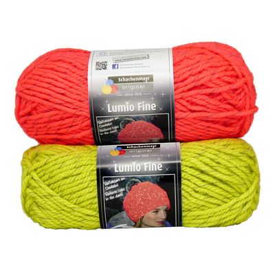 🧶 Schachenmayr Lumio Fine 100 g – reflexgarn för stickning och virkning