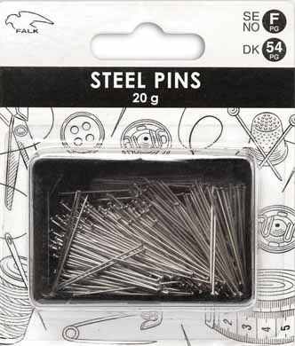 📍✂️ Falk knappnålar i silver – ca 30 mm (20 g)