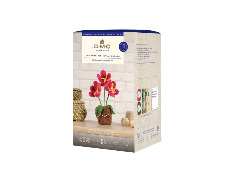 🧶🌸 DMC Amigurumi Set – Flowerpot