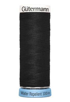 🧵 Gütermann Alla tygers tråd – Water Repellant - 100 m - nr 000 (svart)