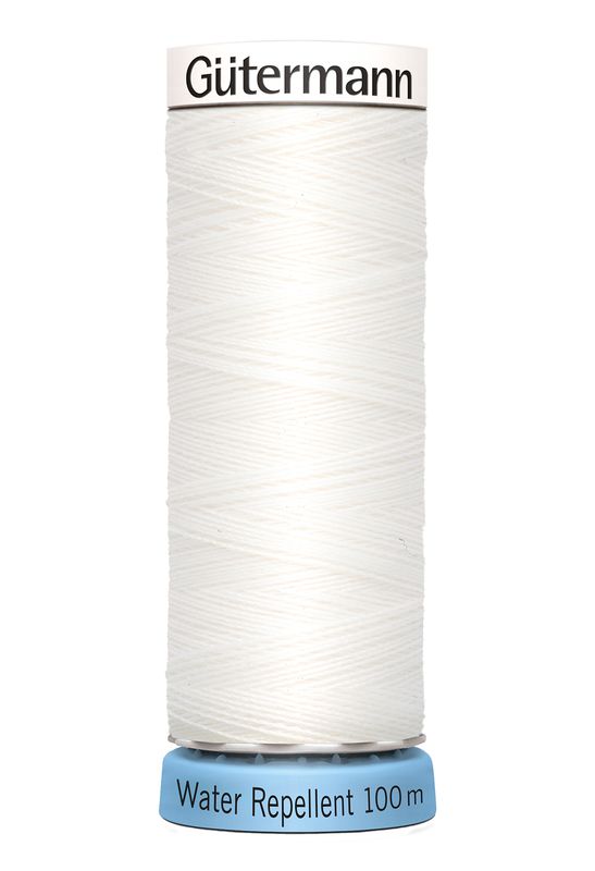 🧵 Gütermann Alla tygers tråd – Water Repellant - 100 m - nr 800 (vit)