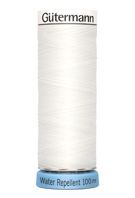 🧵 Gütermann Alla tygers tråd – Water Repellant - 100 m - nr 800 (vit)