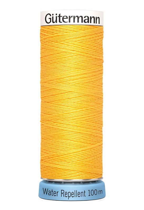 🧵 Gütermann Alla tygers tråd – Water Repellant - 100 m - nr 417 (gul)