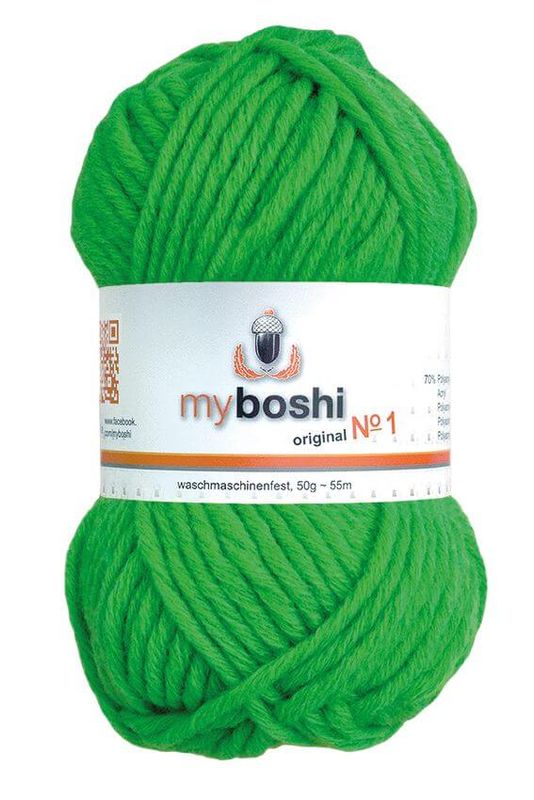 🧶 Myboshi Original No. 1 – 50 g - nr 184 - neongrön