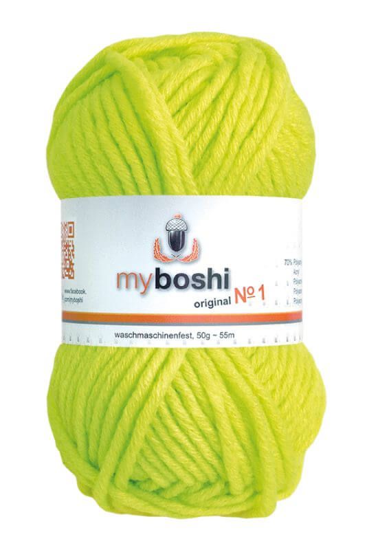 🧶 Myboshi Original No. 1 – 50 g - nr 185 - neongul