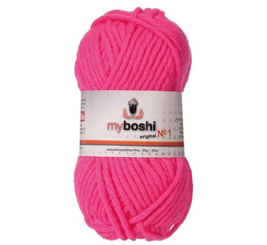 🧶 Myboshi Original No. 1 – 50 g - nr 182 - neonrosa
