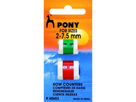 🧶 Pony Varvräknare 2–7,5 mm – 2 st