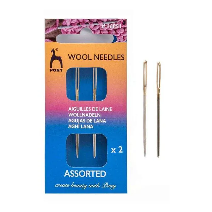 🧵 Pony Ullnål – 2 st
