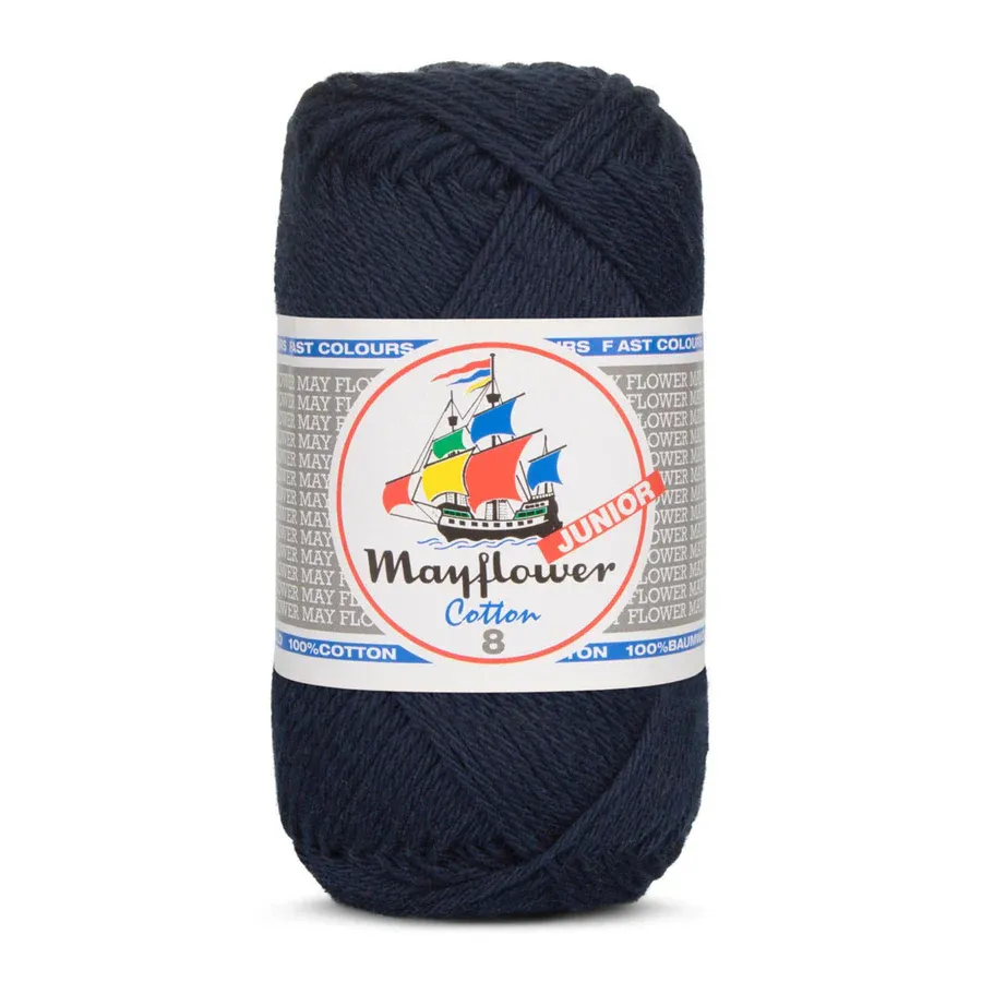 Mayflower Cotton Junior 8/4  - 108 - Mörk marinblå