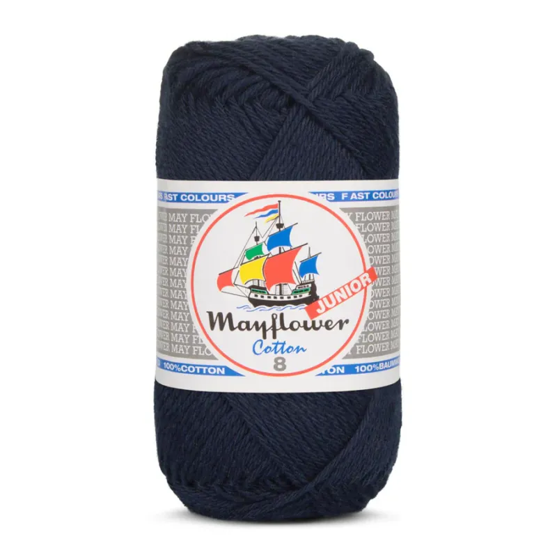 Mayflower Cotton Junior 8/4  - 108 - Mörk marinblå