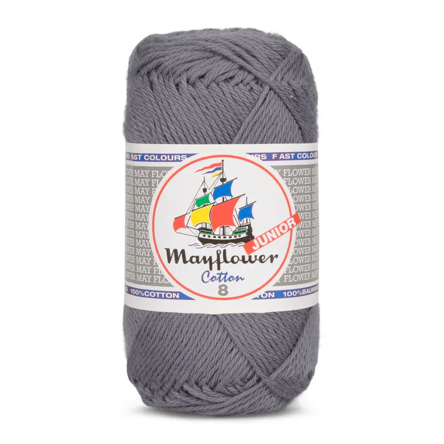 Mayflower Cotton Junior 8/4  - 105 - Stålgrå