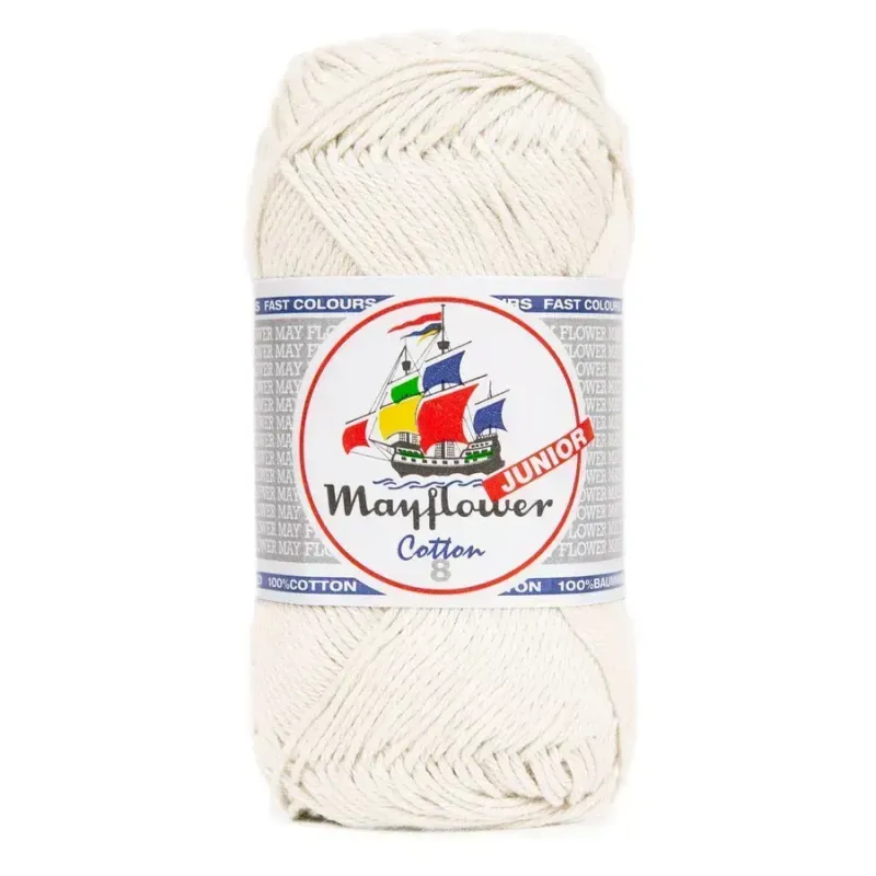 Mayflower Cotton Junior 8/4 - 1401 - rÄvit Mayflower Cotton Junior 8/4 - 1401 - rÄvit