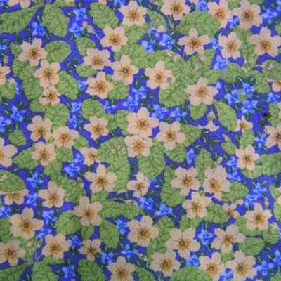 FQ - Små gula och blå blommor